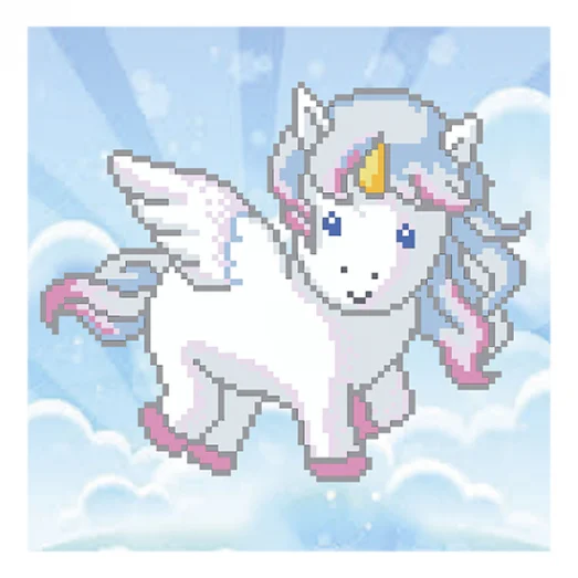 Т-0483 Единорог. Схема для вышивки бисером. ТМ ВДВ