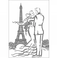 Т-0683 Встреча в Париже. Схема для вышивки бисером. ТМ ВДВ