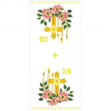 Т-0699 Пасхальный рушник. Схема для вышивки бисером. ТМ ВДВ