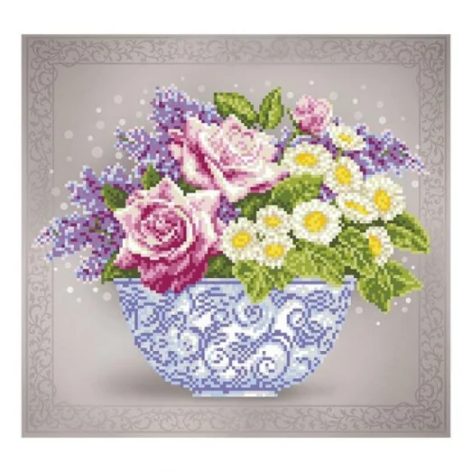 Т-0801 Цветочный этюд. Схема для вышивки бисером. ТМ ВДВ