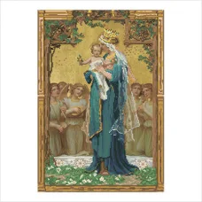 Т-0440 Мадонна с ребенком. Схема для вышивки бисером. ТМ ВДВ