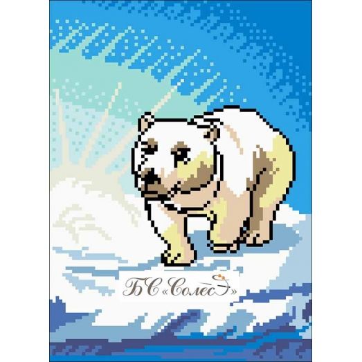 ТВ-03 Медведь. Схема для вышивки бисером БС Солес