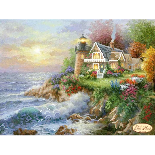 ТА-018 Домик мечты. Романтический маяк. Схема для вышивки бисером. Тела Артис