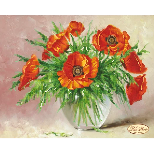 ТА-055 Летний букет. Схема для вышивки бисером Тела Артис