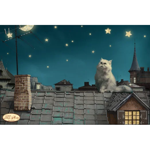 ТА-063 Пушок на крыше. Схема для вышивки бисером Тела Артис