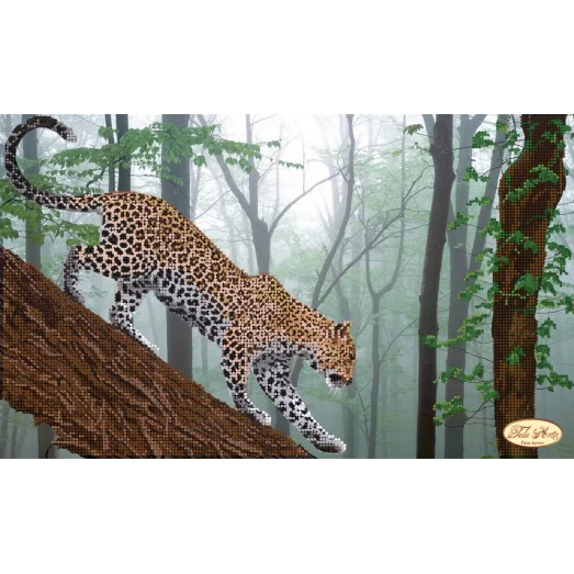 ТА-069 Дикая кошка. Схема для вышивки бисером Тела Артис