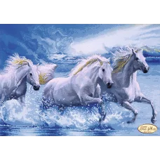 ТА-085 Лихая тройка. Схема для вышивки бисером Тела Артис