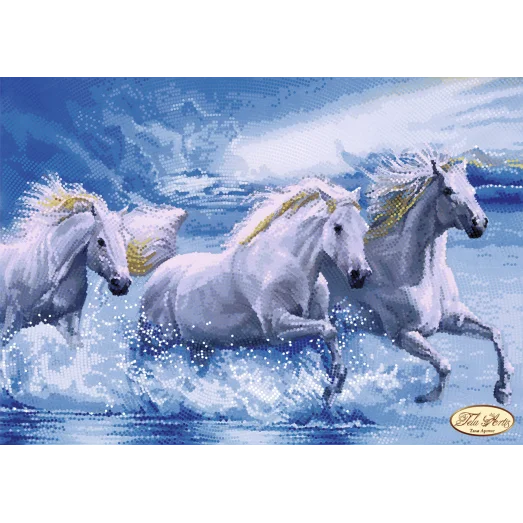 ТА-085 Лихая тройка. Схема для вышивки бисером Тела Артис