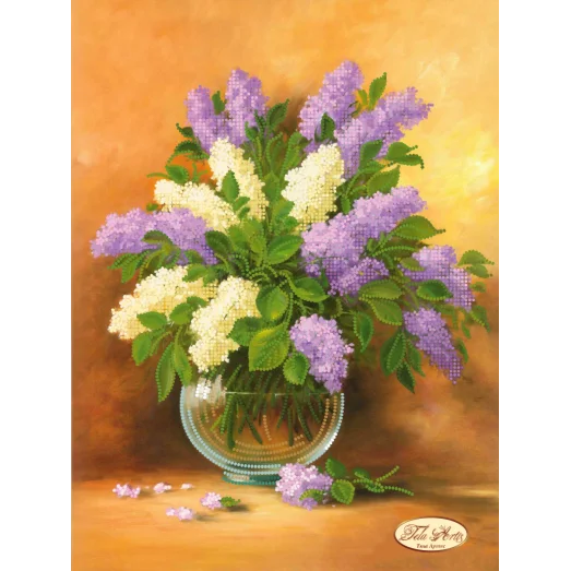 ТА-104 Букет сирени. Схема для вышивки бисером Тела Артис