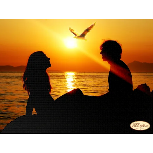 ТА-126 В лучах заката. Схема для вышивки бисером Тела Артис