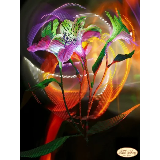 ТА-176 В дымке. Схема для вышивки бисером Тела Артис