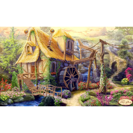 ТА-210 Сказочный домик. Схема для вышивки бисером Тела Артис
