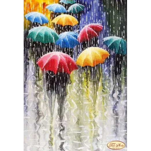 ТА-220 Веселые зонтики. Схема для вышивки бисером Тела Артис