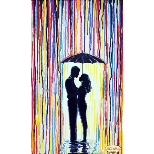 ТА-237 Радужный дождь. Схема для вышивки бисером Тела Артис