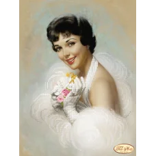 ТА-240 Красотка Гретта. Схема для вышивки бисером Тела Артис