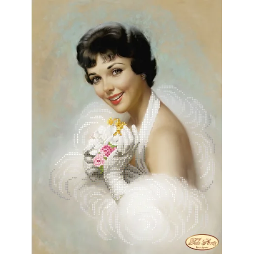 ТА-240 Красотка Гретта. Схема для вышивки бисером Тела Артис