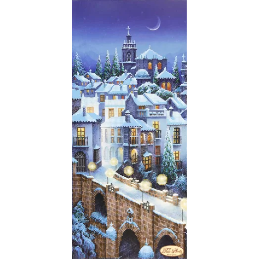 ТА-250 Заснеженный город. Схема для вышивки бисером Тела Артис