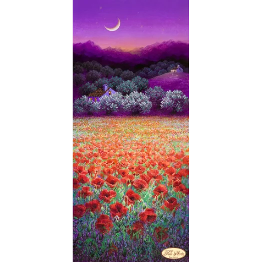 ТА-253 Маки под луной. Схема для вышивки бисером Тела  Артис