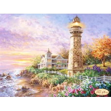 ТА-256 Старый маяк. Схема для вышивки бисером Тела Артис