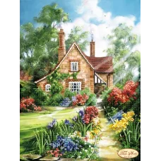 ТА-259 Домик в деревне. Схема для вышивки бисером Тела Артис