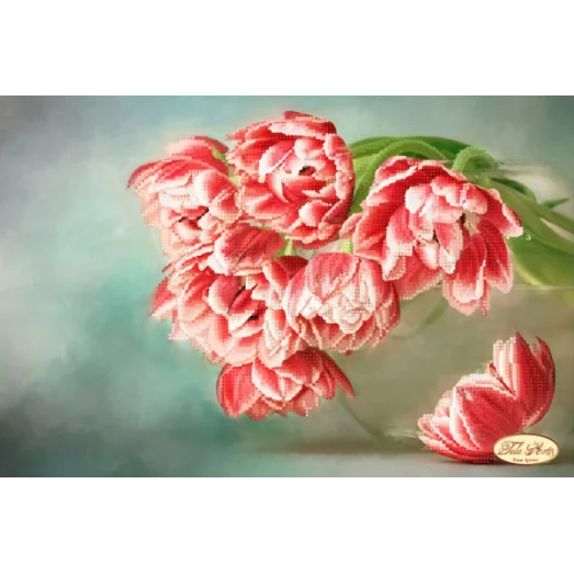 ТА-287 Бокэ. Тюльпаны Андорра. Схема для вышивки бисером Тела Артис