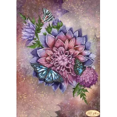 ТА-293 Звездная Далия. Схема для вышивки бисером Тела Артис