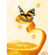 ТА-296 Золотистый апельсин. Схема для вышивки бисером Тела Артис