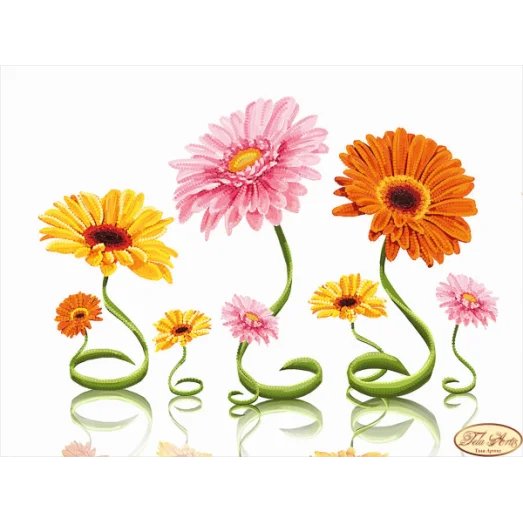 ТА-298 Цветные спиральки. Схема для вышивки бисером Тела Артис