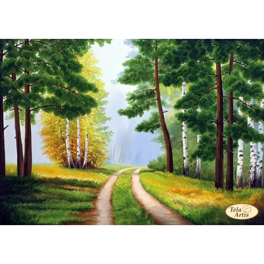 ТА-321 Лесными дорогами. Схема для вышивки бисером Тела Артис