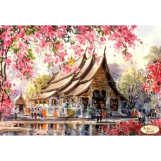 ТА-369 У храма Будды. Схема для вышивки бисером Тела Артис