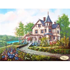 ТА-419 Домик мечты. Миниатюрный замок. Схема для вышивки бисером Тела Артис