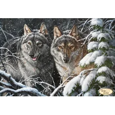 ТА-420 В зимнем лесу. Схема для вышивки бисером Тела Артис