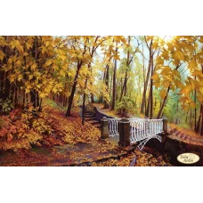 ТА-436 Мост в осень. Схема для вышивки бисером Тела Артис