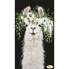 ТА-442 Лама в венке. Схема для вышивки бисером Тела Артис