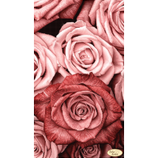 ТА-452 Пудровые розы. Схема для вышивки бисером Тела Артис