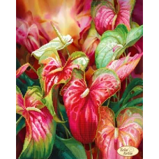 ТА-454 Антуриум. Схема для вышивки бисером Тела Артис