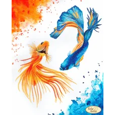 ТА-462 Две половинки Схема для вышивки бисером Тела Артис