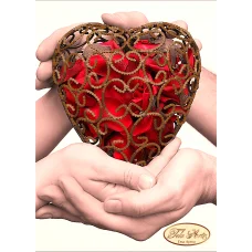 ТД-014 Одно сердце на двоих. Схема для вышивки бисером Тела Артис