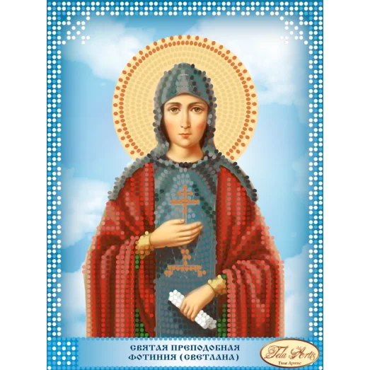 ТД-102(1) Святая Преподобная Фотиния (Светлана). Схема для вышивки бисером Тела Артис