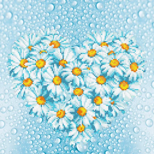 TG-083в (27*27) Ромашки. Схема для вышивки бисером СвитАрт