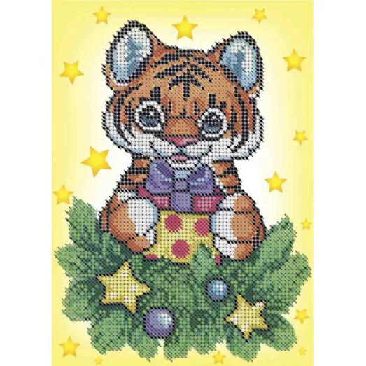 А5-Д-439 Тигренок. Схема для вышивки бисером ТМ Acorns