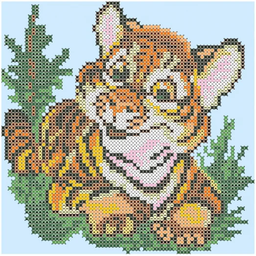 ФЧК-5062 Тигрик. Схема для вышивки бисером Феникс