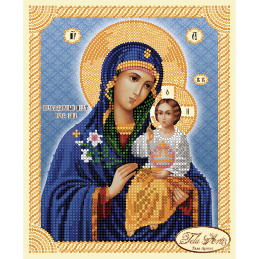 ТИМ-020 (1) Икона Божией Матери "Неувядаемый цвет" (1). Схема для вышивки бисером Тела Артис