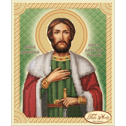 ТИМ-044(1) Святой Благоверный Князь Александр Невский. Схема для вышивки бисером Тела Артис
