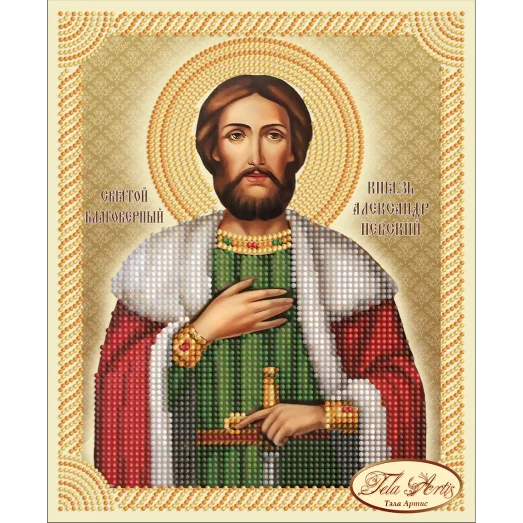 ТИМ-044 Святой Благоверный Князь Александр Невский. Схема для вышивки бисером Тела Артис