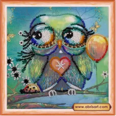 АМ-110 Задумалась. Набор для вышивки бисером Абрис Арт