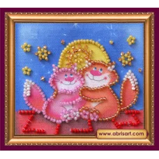 АМА-135 Влюблённые на крыше. Набор для вышивки бисером Абрис Арт