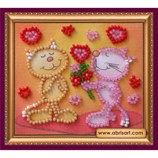 АМА-133 Люблю тебя. Набор для вышивки бисером Абрис Арт