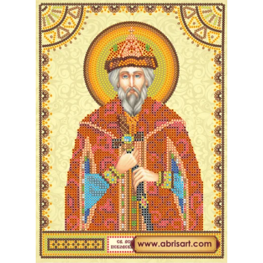 АСК-110 Святой Всеволод. Схема для вышивки бисером на холсте Абрис Арт