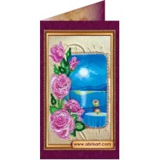 АО-081 Южная ночь-1. Набор-открытка для вышивки бисером Абрис Арт